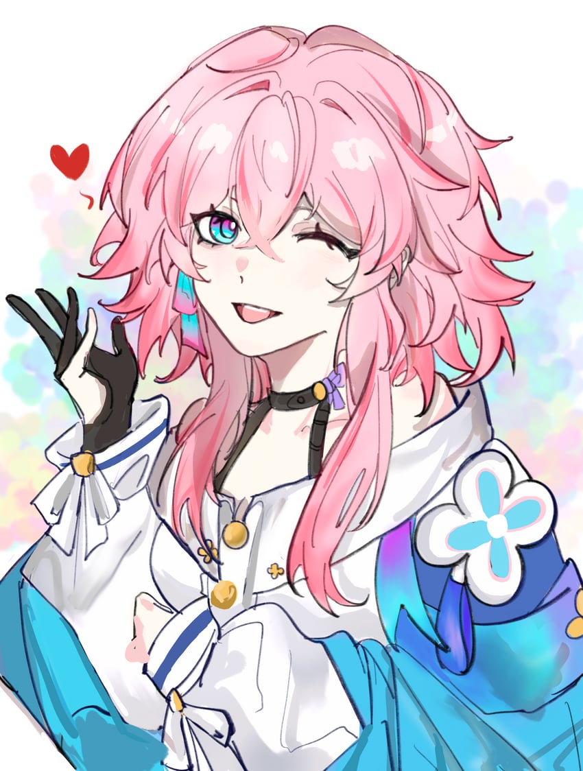 march 7th (honkai and 1 more) drawn by laibei_kele_ba
