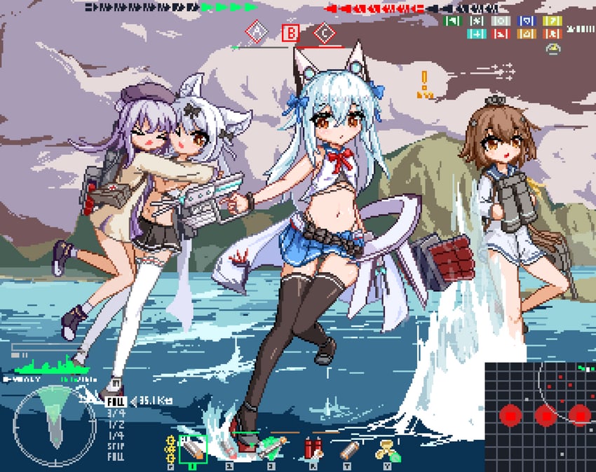 yukikaze (kantai collection and 3 more) drawn by jiaojuangagami