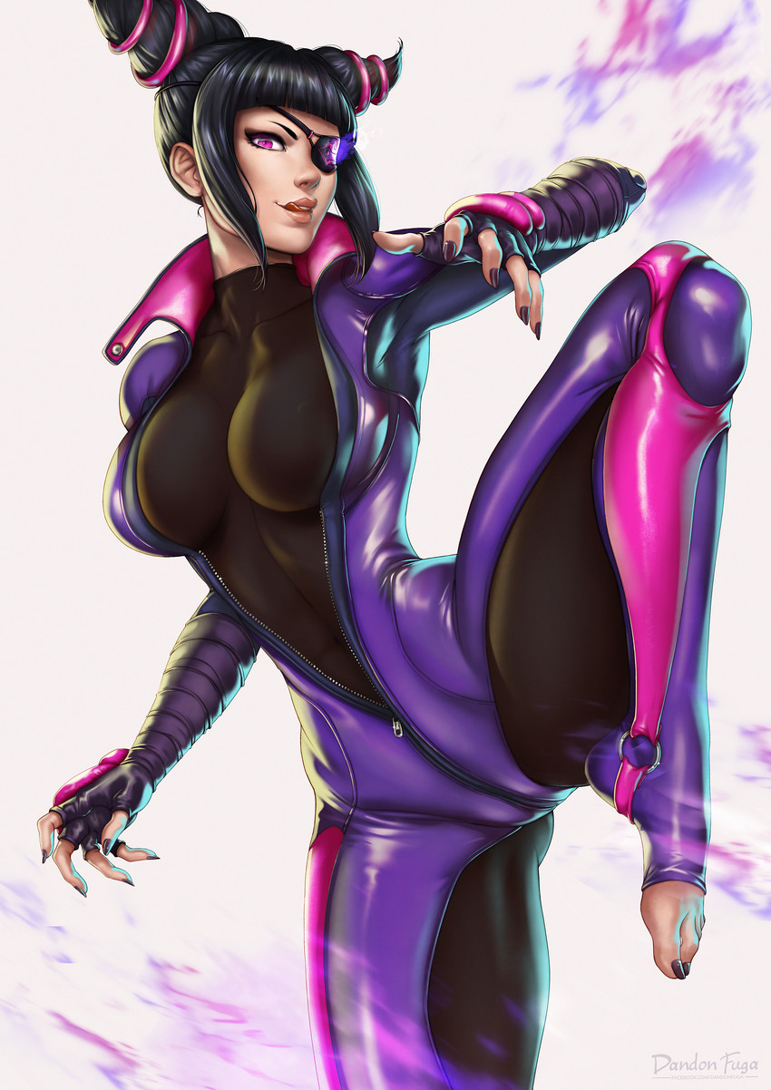 han juri (street fighter and 1 more) drawn by dandon_fuga