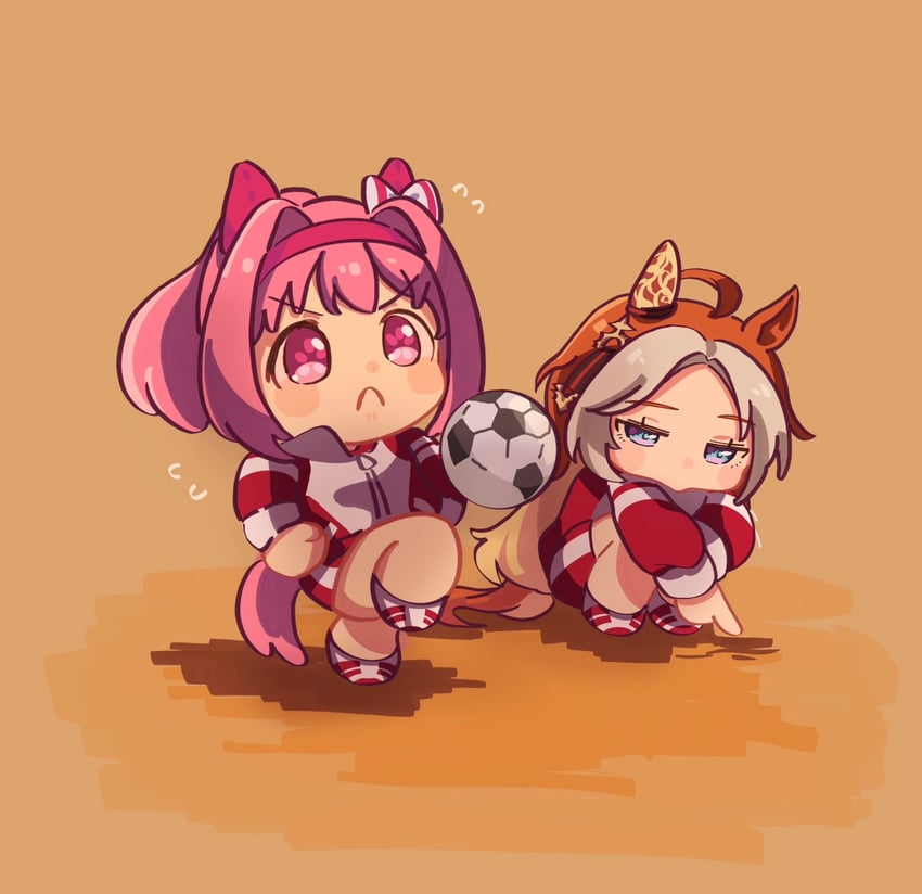 haru urara and orfevre (umamusume) drawn by moko39_takasora