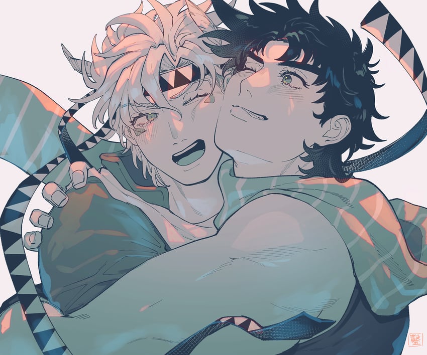 joseph joestar and caesar anthonio zeppeli (jojo no kimyou na bouken and 1 more) drawn by eringichips