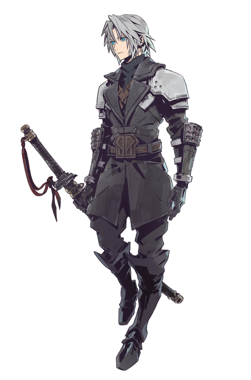 sephiroth (final fantasy and 2 more) drawn by fujise_lisa