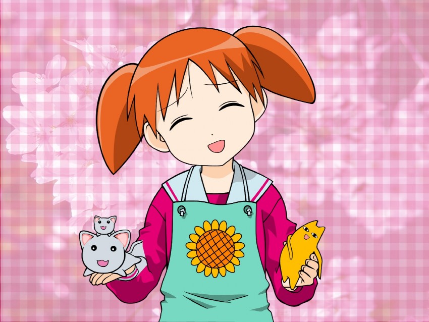 mihama chiyo, mihama chiyo's father, and nekokoneko (azumanga daioh and 1 more)