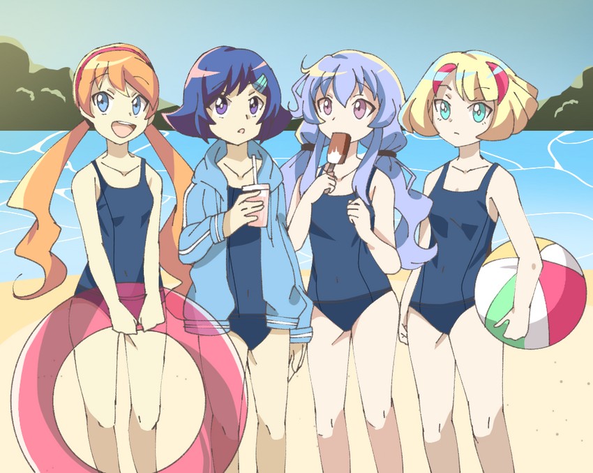 nishiro nya, ichika kindo, shasa gooden, and raika (original and 2 more) drawn by kymhotii