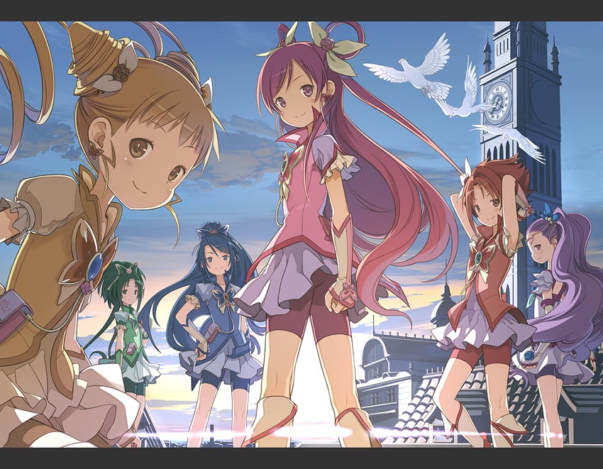 yumehara nozomi, minazuki karen, cure dream, kasugano urara, akimoto komachi, and 8 more (precure and 2 more) drawn by yuguru