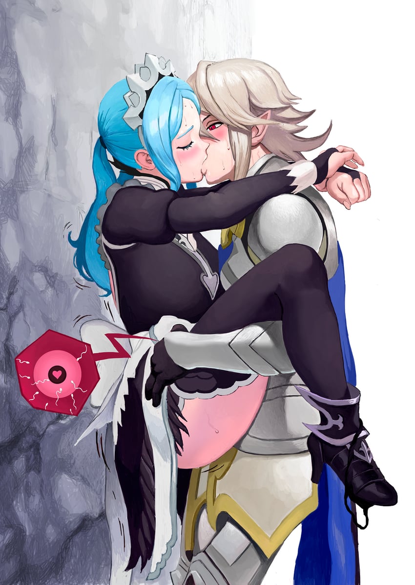 male corrin and flora (fire emblem and 1 more) drawn by wazu_san