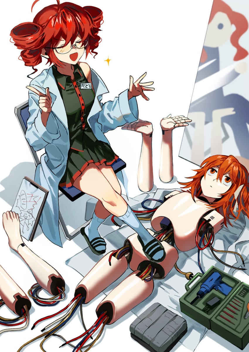 kasane teto and adachi rei (utau and 2 more) drawn by samsap