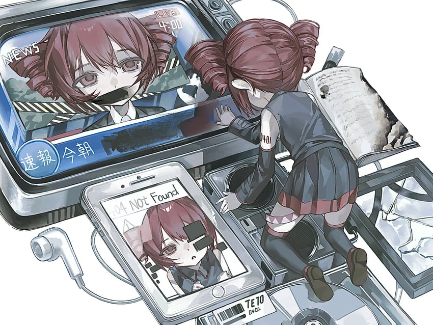 kasane teto (utau and 1 more) drawn by m0j1n3