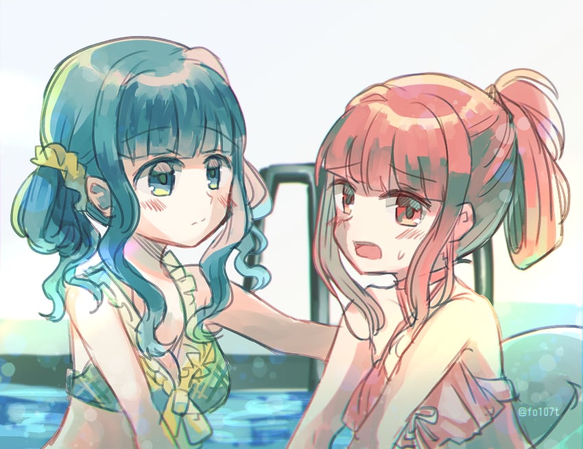 tamaki iroha and futaba sana (mahou shoujo madoka magica and 1 more) drawn by totte