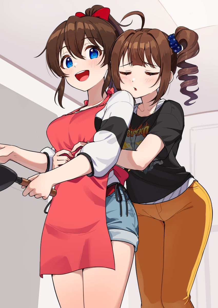 yokoyama nao and satake minako (idolmaster and 2 more) drawn by kamille_(vcx68)