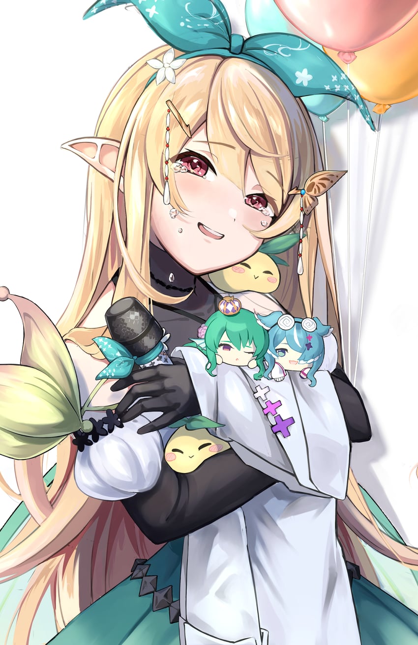 elira pendora, pomu rainpuff, and finana ryugu (nijisanji and 1 more) drawn by dimvally