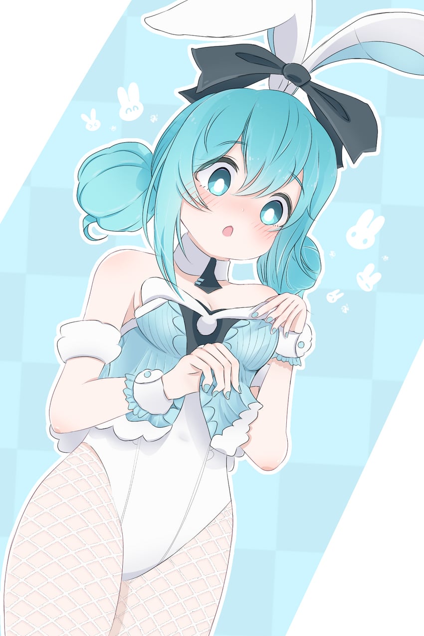 hatsune miku and bicute bunnies miku (vocaloid) drawn by rarachan_sr