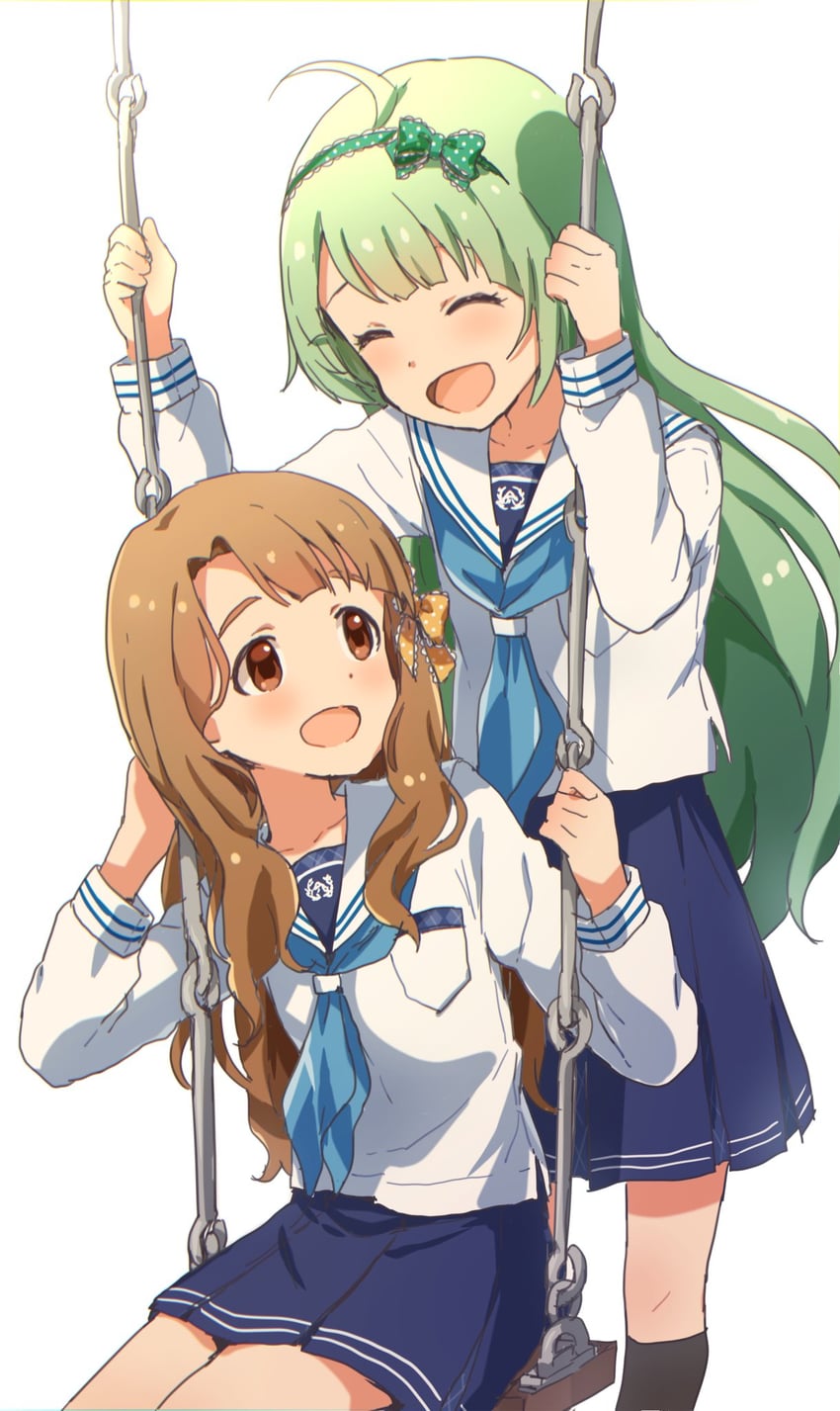 shimabara elena and miyao miya (idolmaster and 2 more) drawn by buchi_(y0u0ri_)