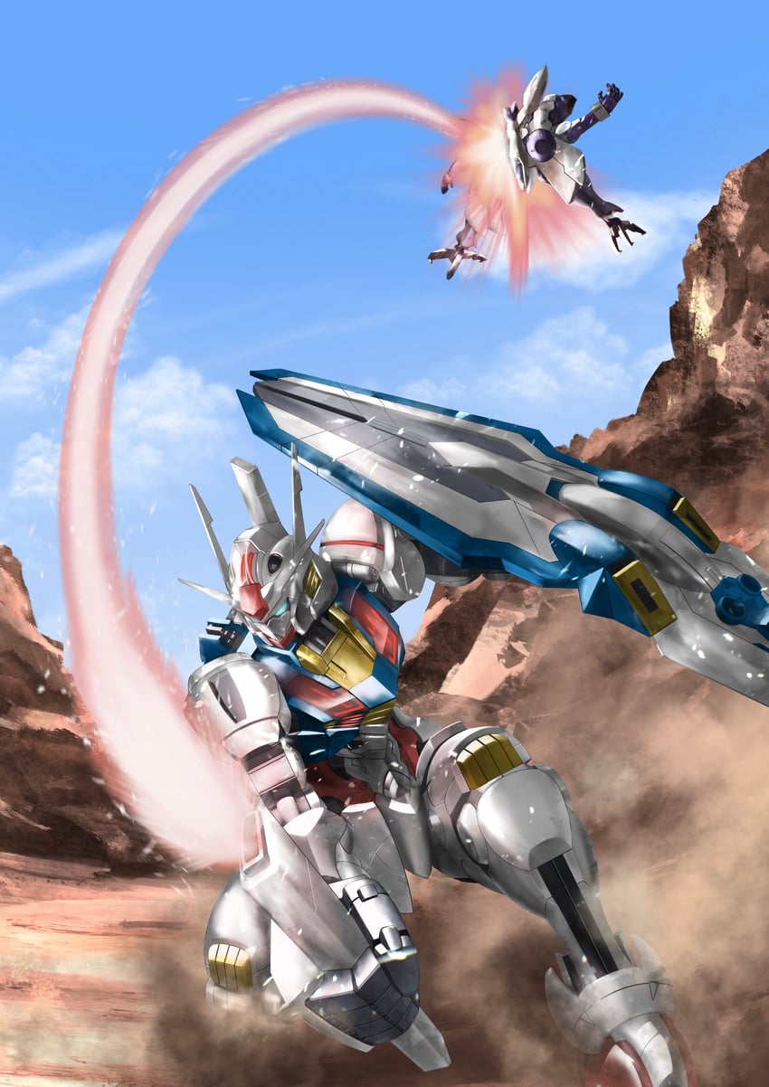 gundam aerial and beguir-beu (gundam and 1 more) drawn by 495032158