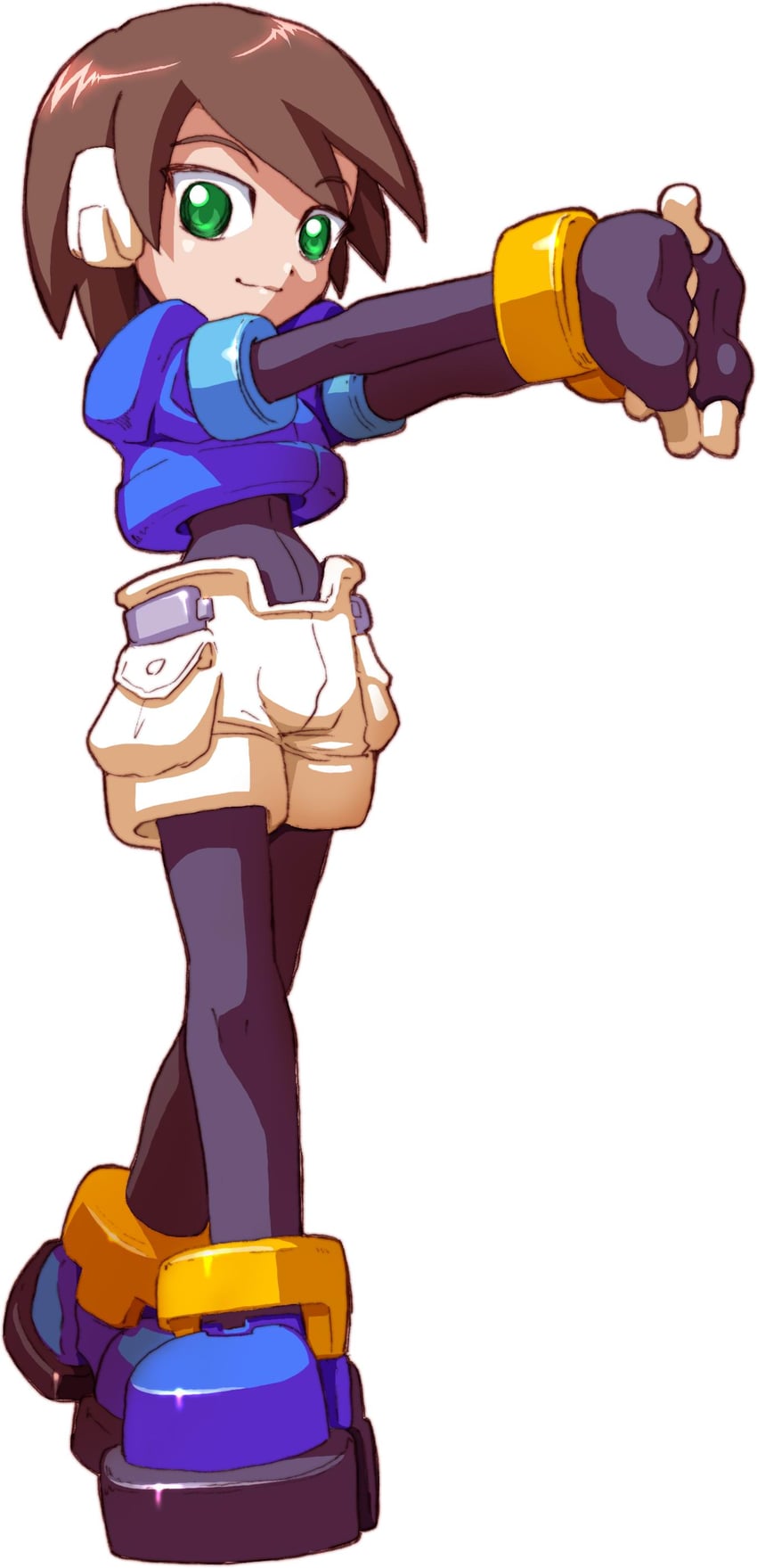 aile (mega man and 1 more) drawn by yabe_makoto