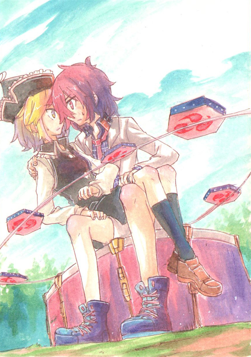 lunasa prismriver and horikawa raiko (touhou) drawn by beichen_xiaobei