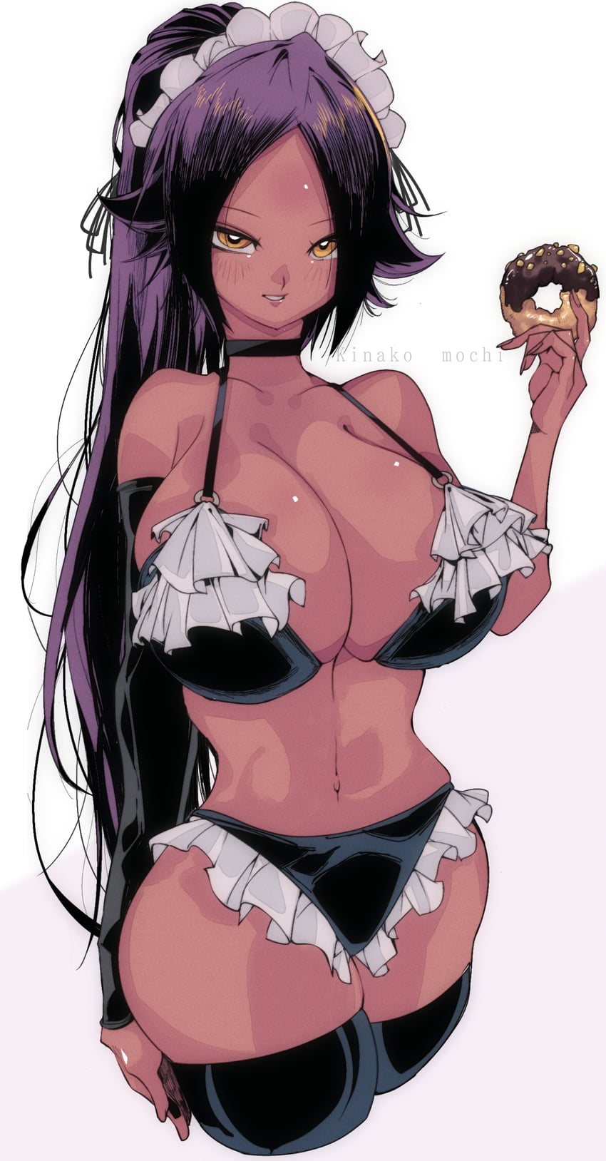 shihouin yoruichi (bleach) drawn by kinakomochi_(user_vedc2333)