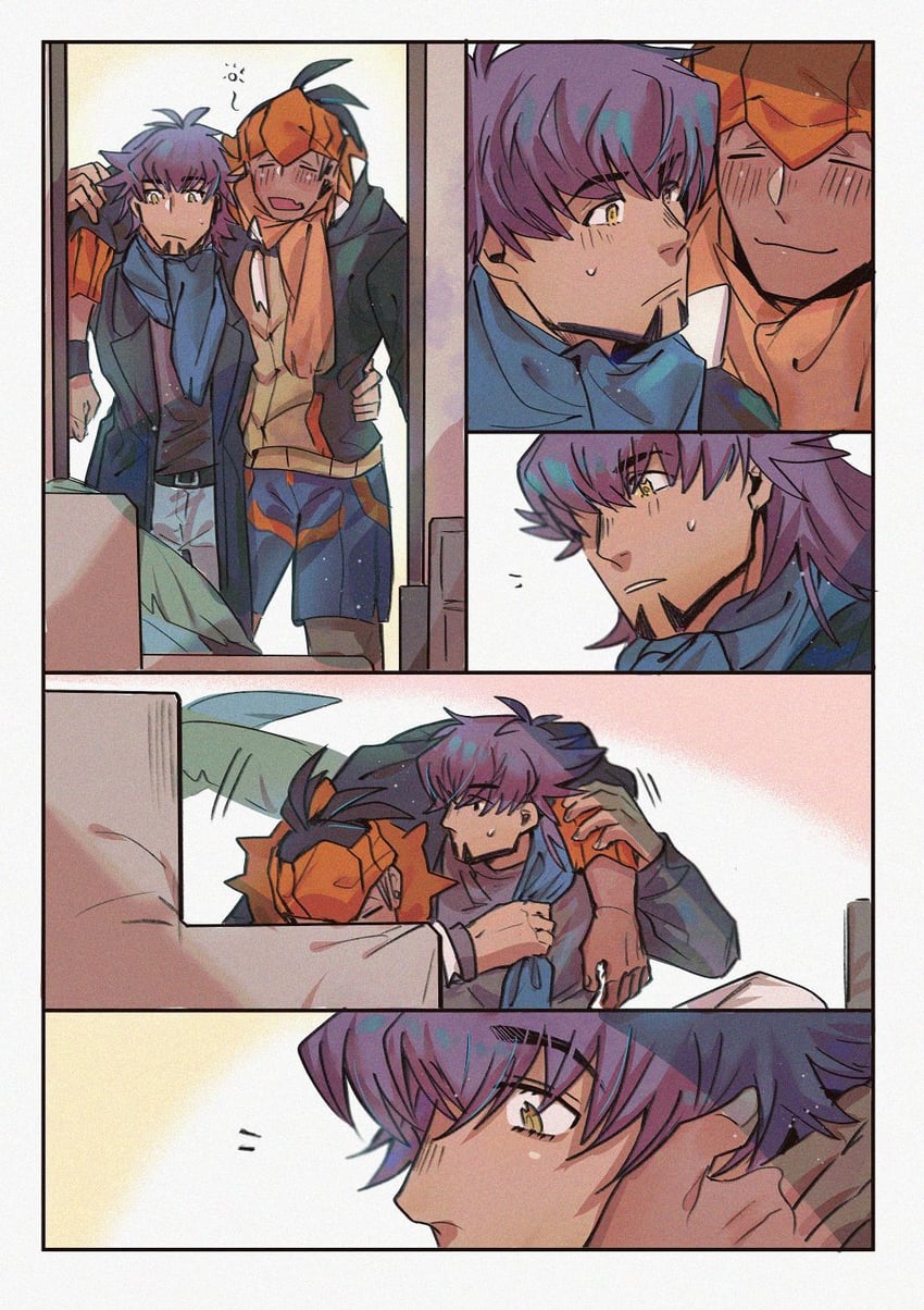 leon and raihan (pokemon and 1 more) drawn by chiyo_(miichiyochin)