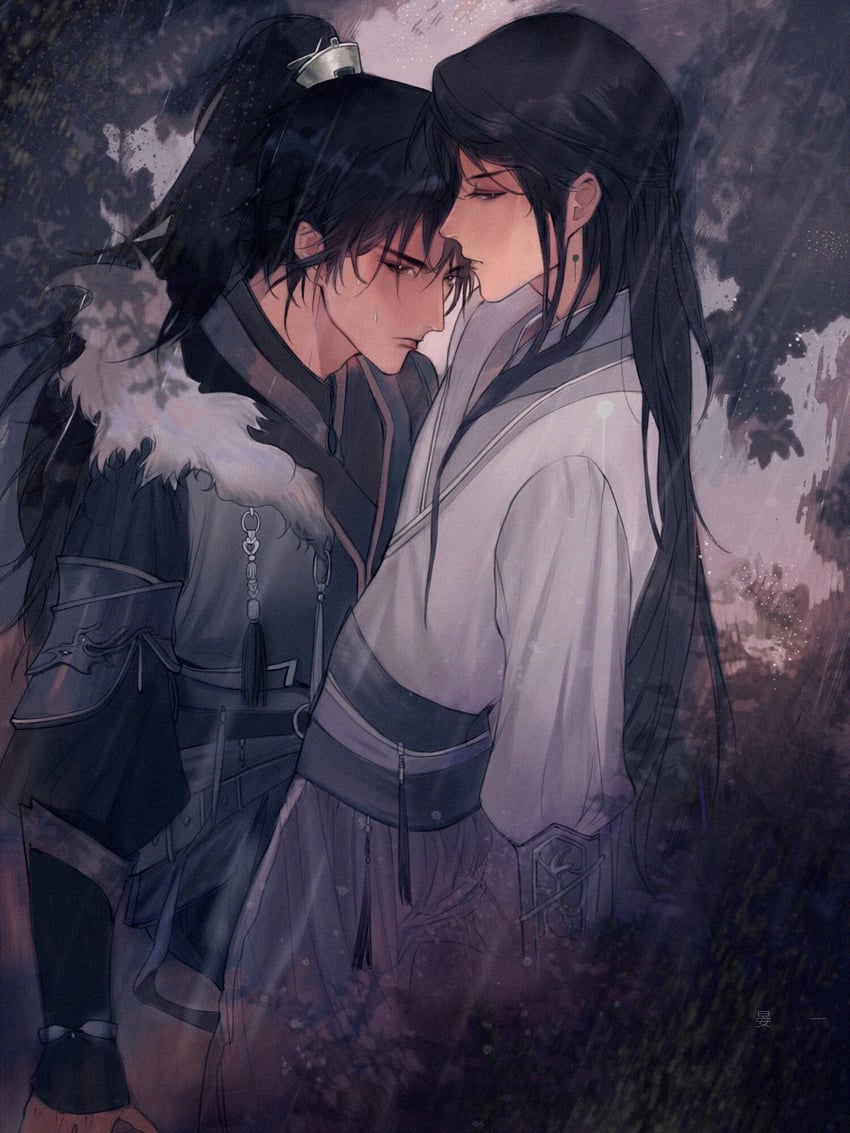 shen zechuan and xiao chiye (qiang jin jiu) drawn by yan_yigu