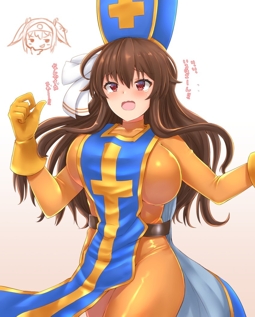 priest, yaezawa natori, and kongou iroha (dragon quest and 2 more) drawn by tipo_(tipoplaza)
