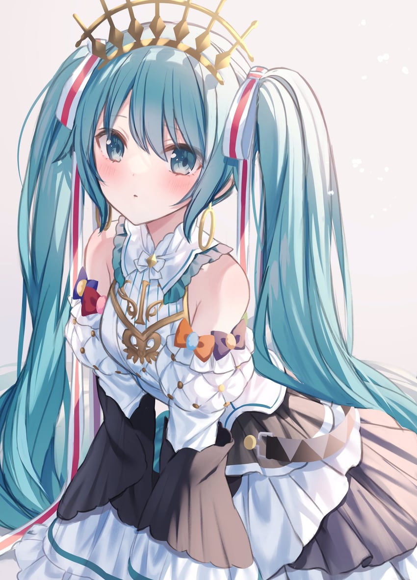 hatsune miku (vocaloid and 1 more) drawn by jimmy_madomagi