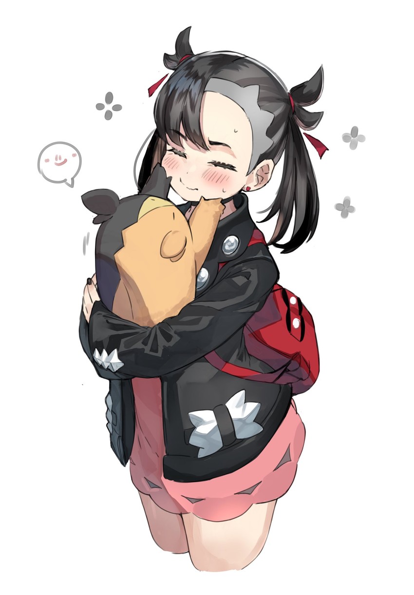 marnie and morpeko (pokemon and 2 more) drawn by ranf