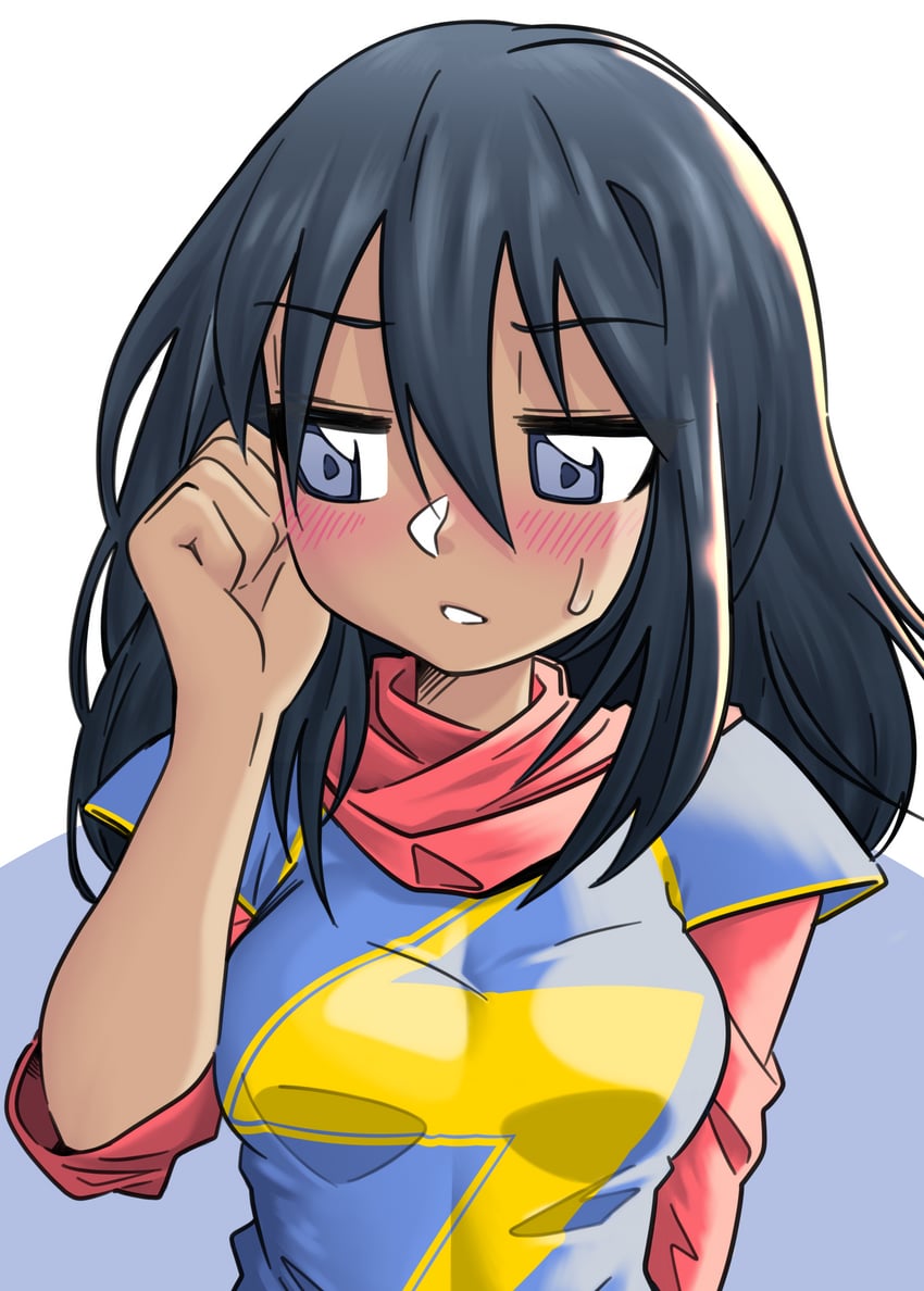 ms. marvel and kamala khan (marvel) drawn by neo_(neovariable)