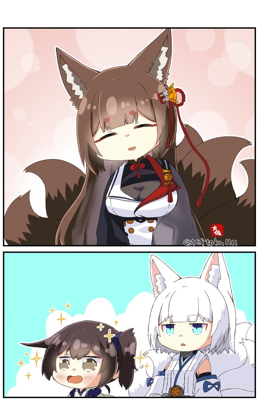 kaga and amagi (kantai collection and 1 more) drawn by taisa_(kari)