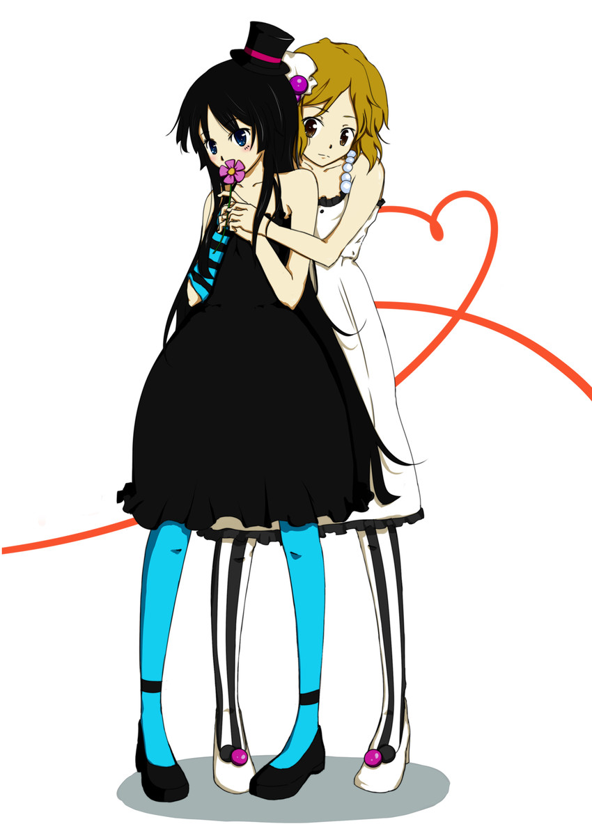 akiyama mio and hirasawa yui (k-on!) drawn by kanisan