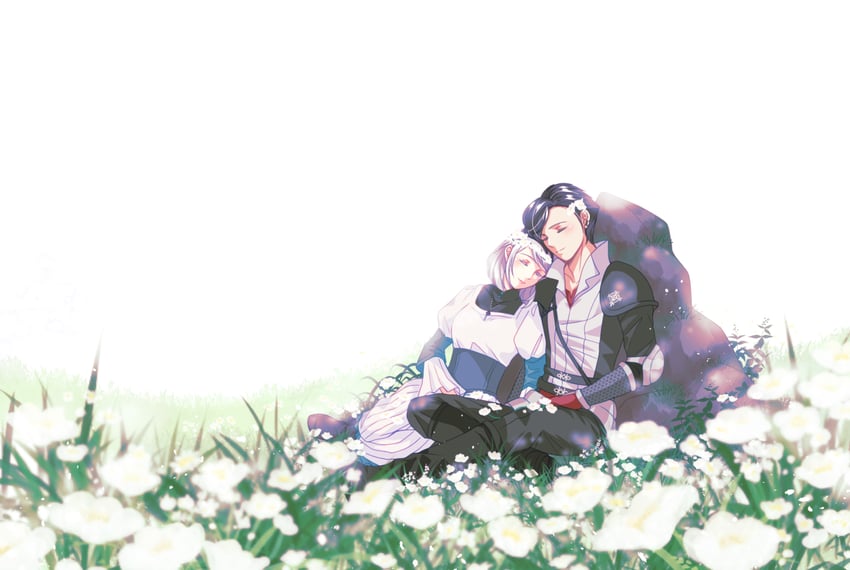 clive rosfield and jill warrick (final fantasy and 1 more) drawn by babigonice