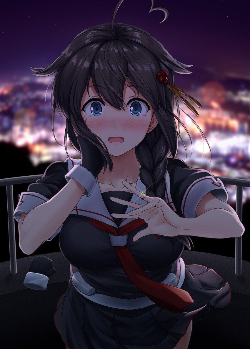shigure and shigure kai ni (kantai collection) drawn by ichikawa_feesu