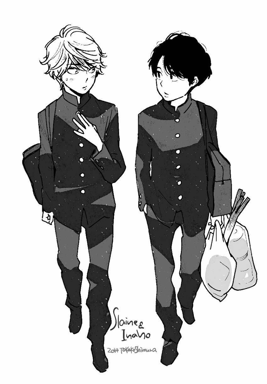 slaine troyard and kaizuka inaho (aldnoah.zero) drawn by shimura_takako