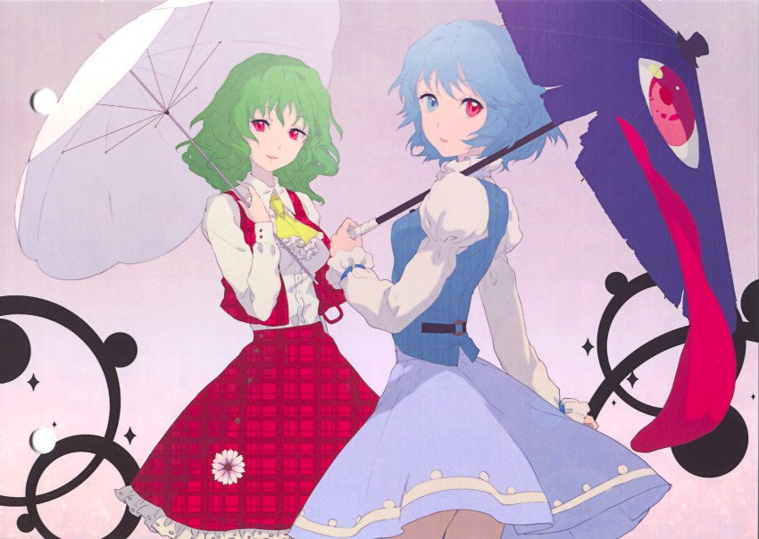 kazami yuuka and tatara kogasa (touhou) drawn by egawa_satsuki