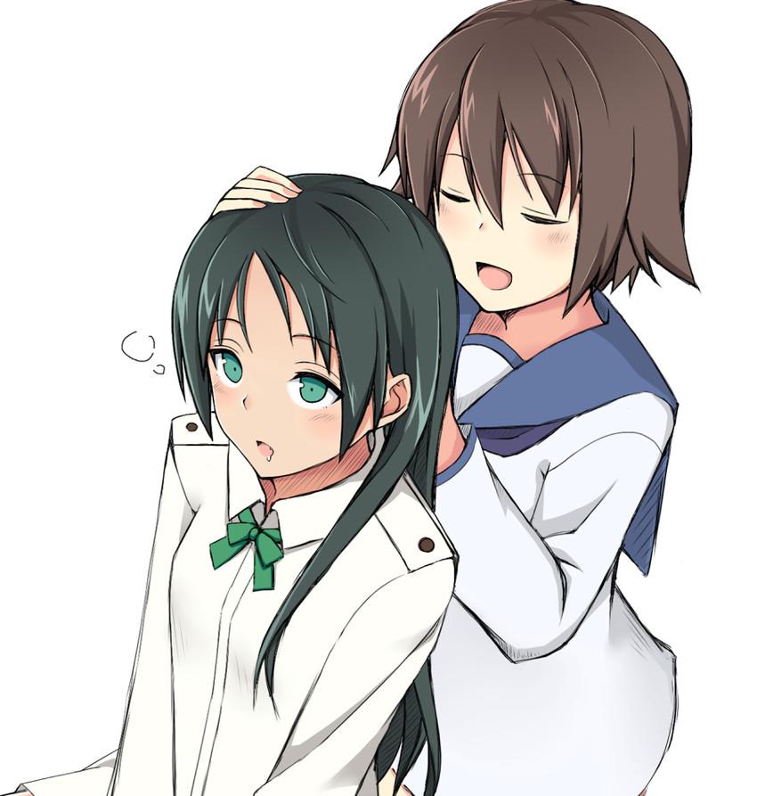 miyafuji yoshika and francesca lucchini (world witches series and 1 more) drawn by momiji7728