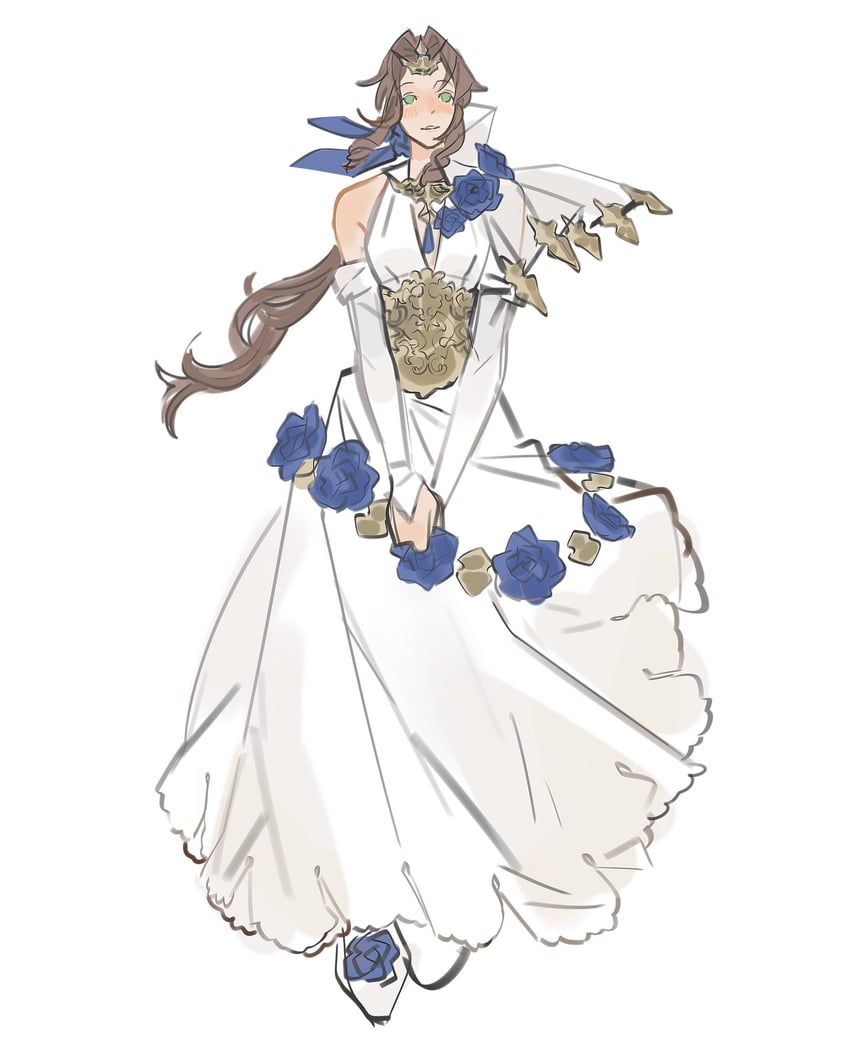 aerith gainsborough (final fantasy and 2 more) drawn by mmmckayyy