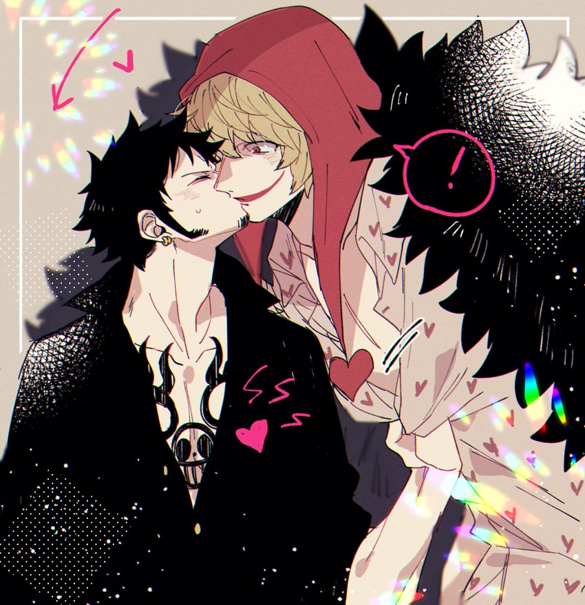 trafalgar law and donquixote rocinante (one piece) drawn by nagisawa_(ngsw_coconut)