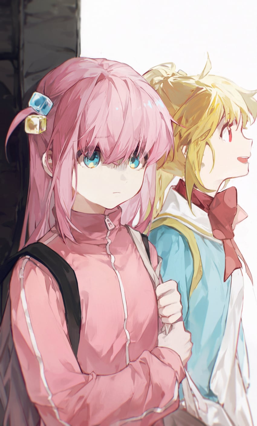 gotoh hitori and ijichi nijika (bocchi the rock!) drawn by konohana_(weibo)