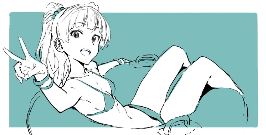 jougasaki rika (idolmaster and 1 more) drawn by rr_(suisse200)