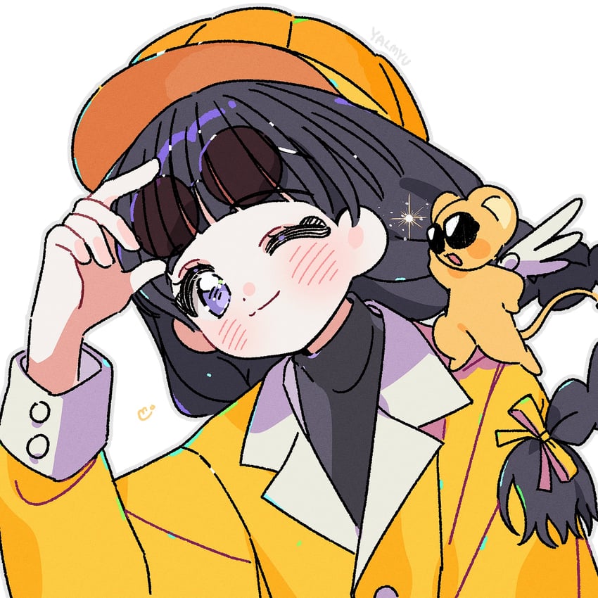 kero and daidouji tomoyo (cardcaptor sakura) drawn by yalmyu