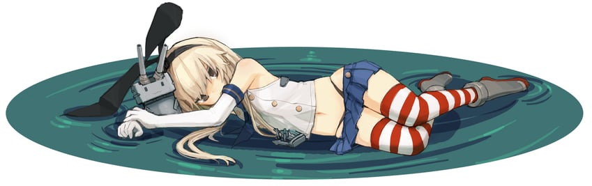 shimakaze and rensouhou-chan (kantai collection) drawn by bee_(deadflow)