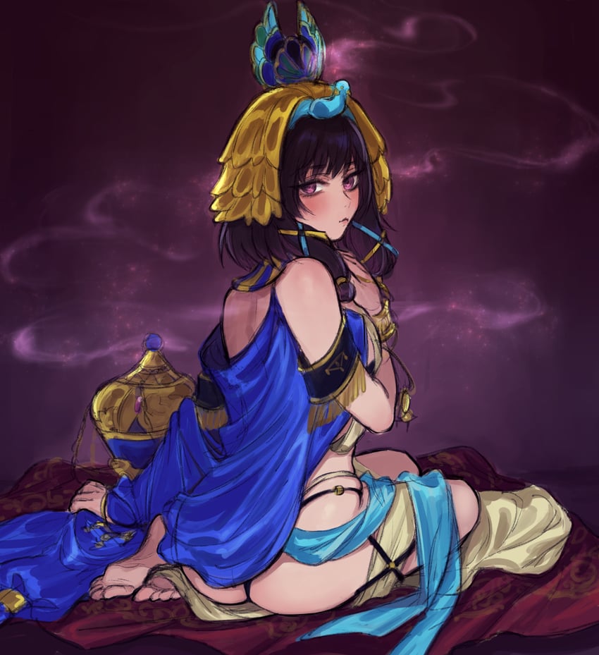 ebony (mahou shoujo madoka magica and 1 more) drawn by yukishiro_(hitsuji)
