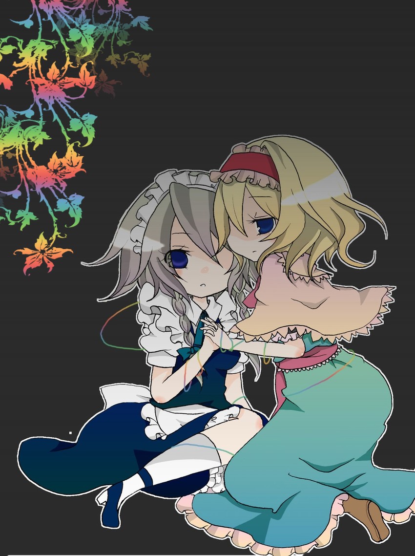 izayoi sakuya and alice margatroid (touhou) drawn by haru_(citron_citron)