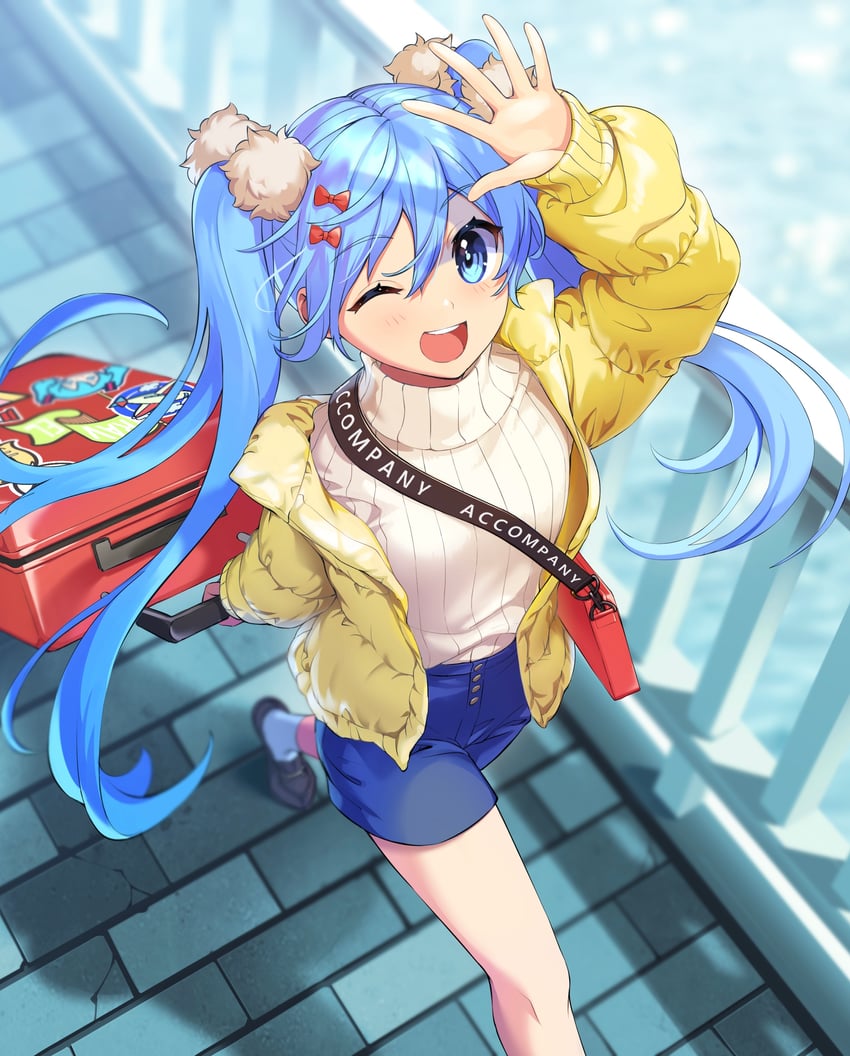 hatsune miku (vocaloid and 1 more) drawn by gen_(gen_m_gen)