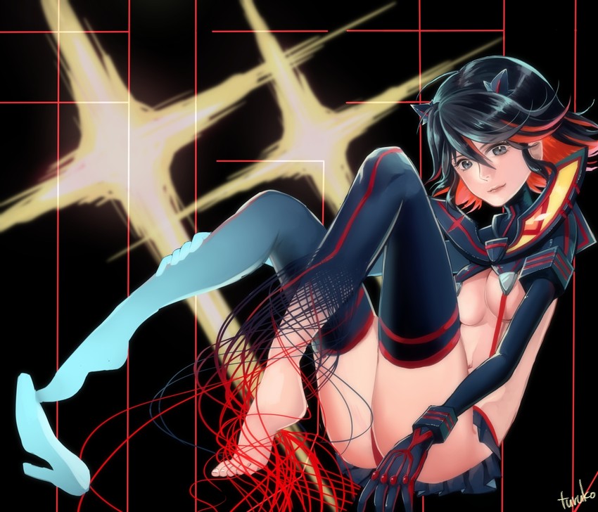 matoi ryuuko and senketsu (kill la kill) drawn by turukokoko