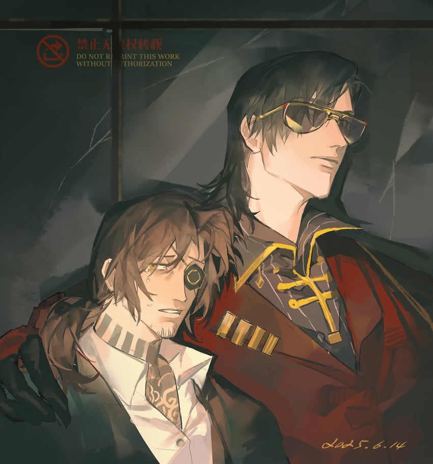 meursault and gregor (project moon and 1 more) drawn by jing84672940