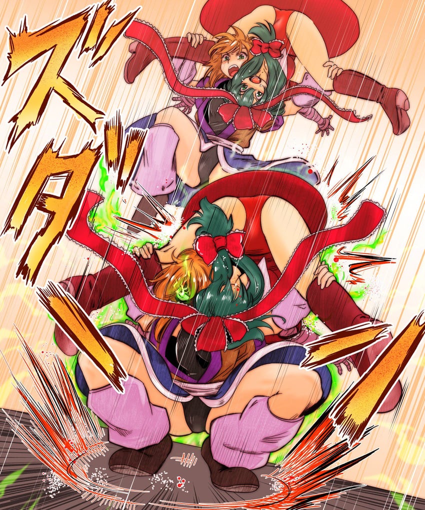 mizuhashi parsee and kagiyama hina (touhou and 1 more) drawn by nunnun_(shunka_shuutou)