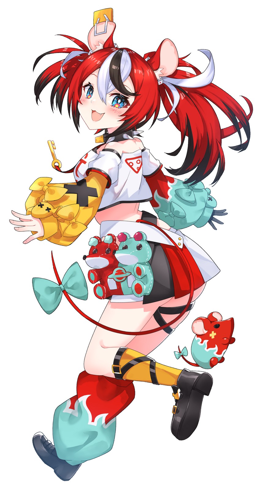 hakos baelz and mr. squeaks (hololive and 1 more) drawn by profnote