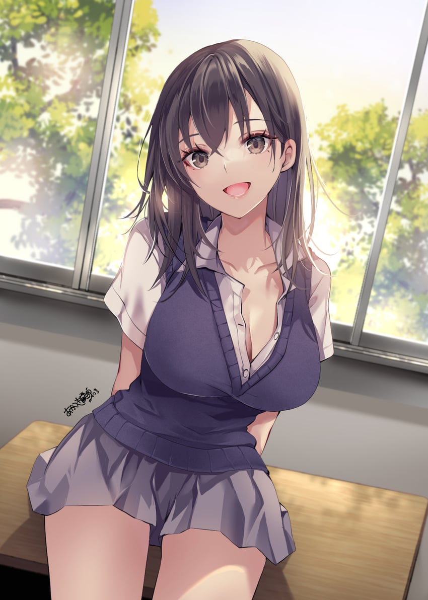 asayama mikan (josei no shourai naritai shokugyou ranking dai-ichi-i ga seidorei na sekai) drawn by akatsuki_hijiri