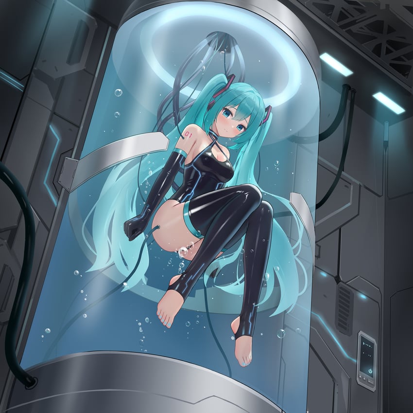 hatsune miku (vocaloid) drawn by gu_ling_yu