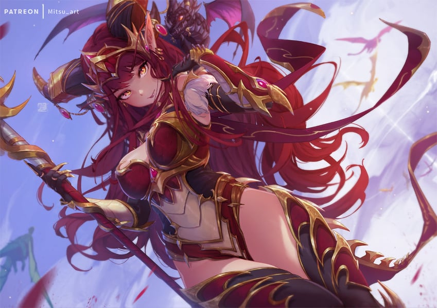 alexstrasza (warcraft) drawn by mitsu_(mitsu_art)